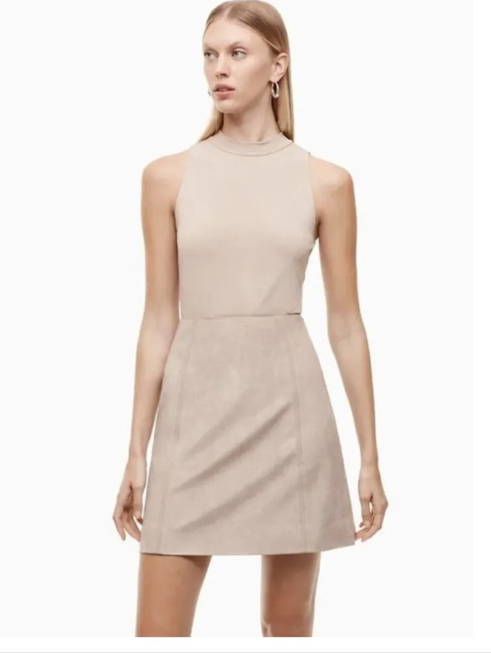 Aritzia Babaton Faux Suede Mini Skirt